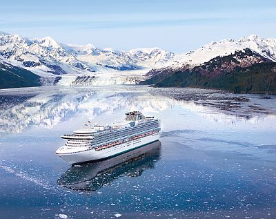 A Princess Cruises ship in Alaska. The company will operate from Singapore next yearto provide short-haul leisure trips